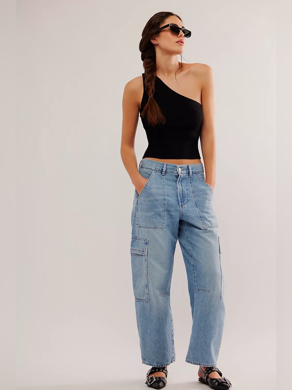 Citizens of Humanity Marcelle Cargo Barrel Jeans 100% Cotton Size 30 - Picture 10 of 11